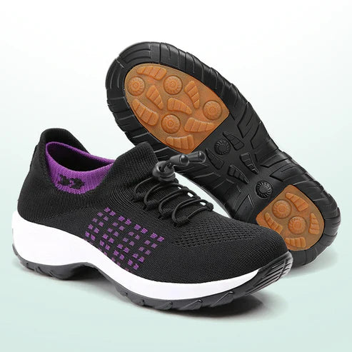 Ambulo Ortho - Zapatos Ergonómicos con Amortiguación Totalmente Negros