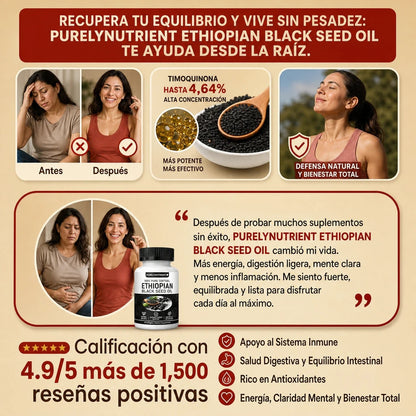 Ethiopian Black Seed Oil™ - Fórmula Concentrada De Nigella Sativa