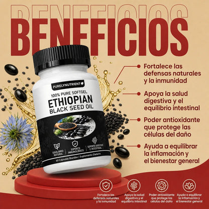 Ethiopian Black Seed Oil™ - Fórmula Concentrada De Nigella Sativa