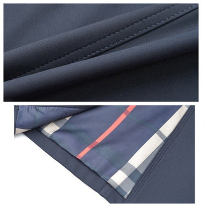 Chaqueta Gabardina Cruzada Para Hombre