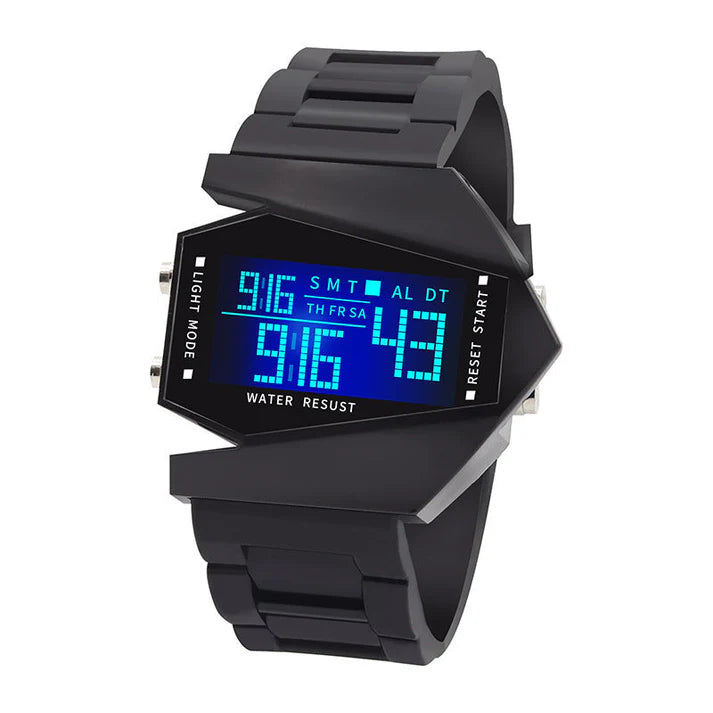 B12 Air - Reloj LED creativo con forma de avión