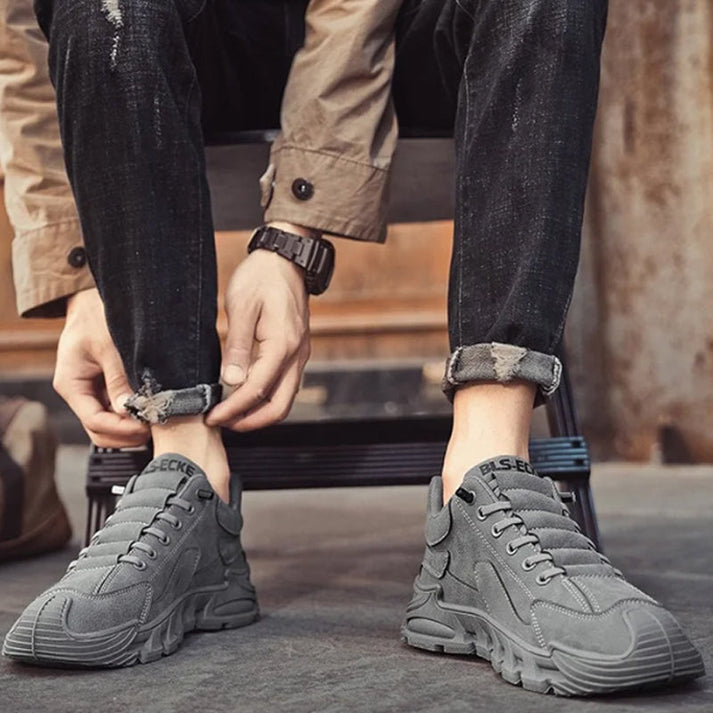 UrbanWalkers - Zapatillas Casual para Hombre con Suela Gruesa Antideslizante
