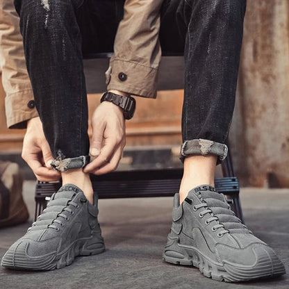 UrbanWalkers - Zapatillas Casual para Hombre con Suela Gruesa Antideslizante
