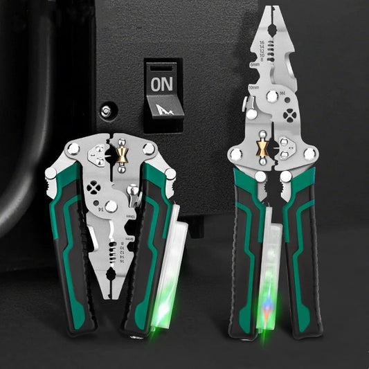 Stripping Scissors - Tijeras pelacables plegables multifuncionales con prueba eléctrica