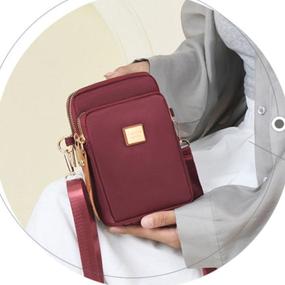 Elegante bolso bandolera de 3 capas