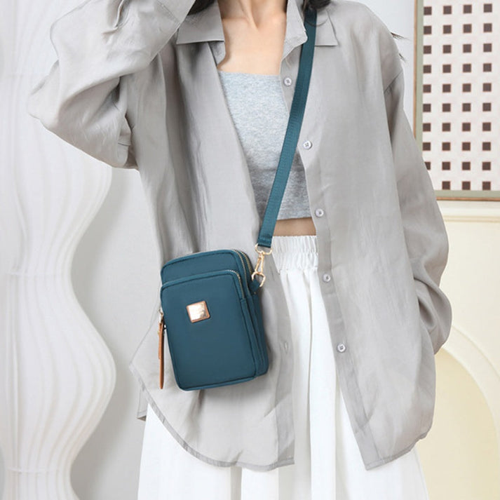 Elegante bolso bandolera de 3 capas
