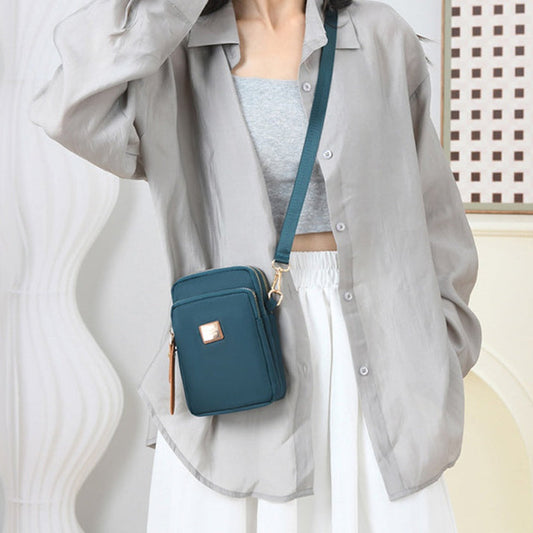 Elegante bolso bandolera de 3 capas