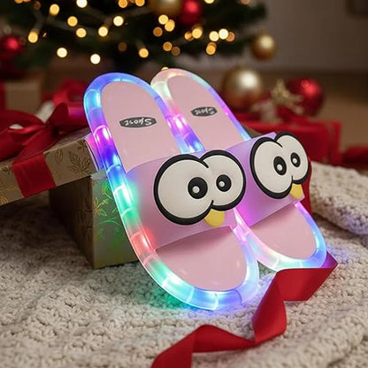 👀Cartoon Slippers - Pantuflas LED con Diseño de Dibujos Animados: Suela con Luces Vibrantes🏠