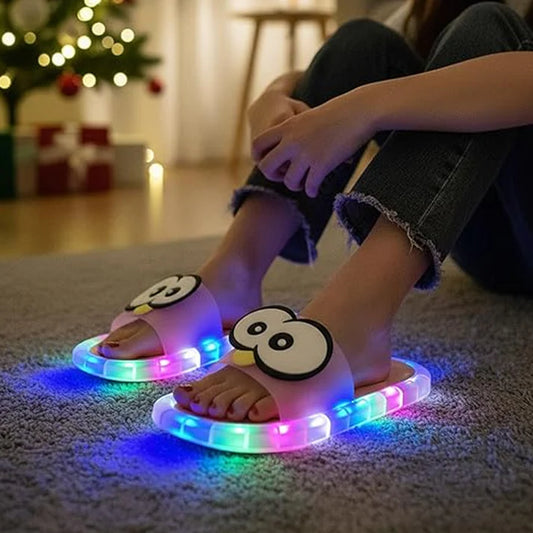 👀Cartoon Slippers - Pantuflas LED con Diseño de Dibujos Animados: Suela con Luces Vibrantes🏠