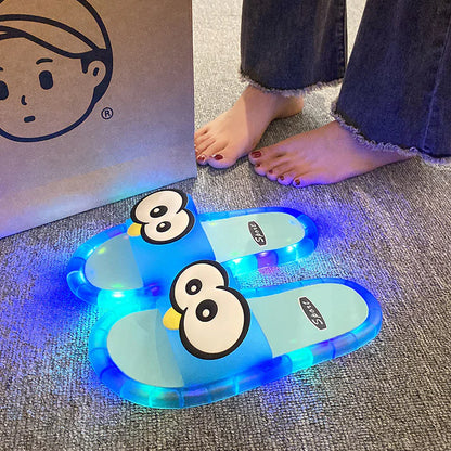 👀Cartoon Slippers - Pantuflas LED con Diseño de Dibujos Animados: Suela con Luces Vibrantes🏠