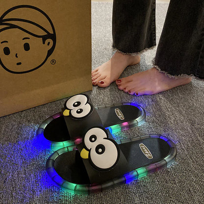 👀Cartoon Slippers - Pantuflas LED con Diseño de Dibujos Animados: Suela con Luces Vibrantes🏠