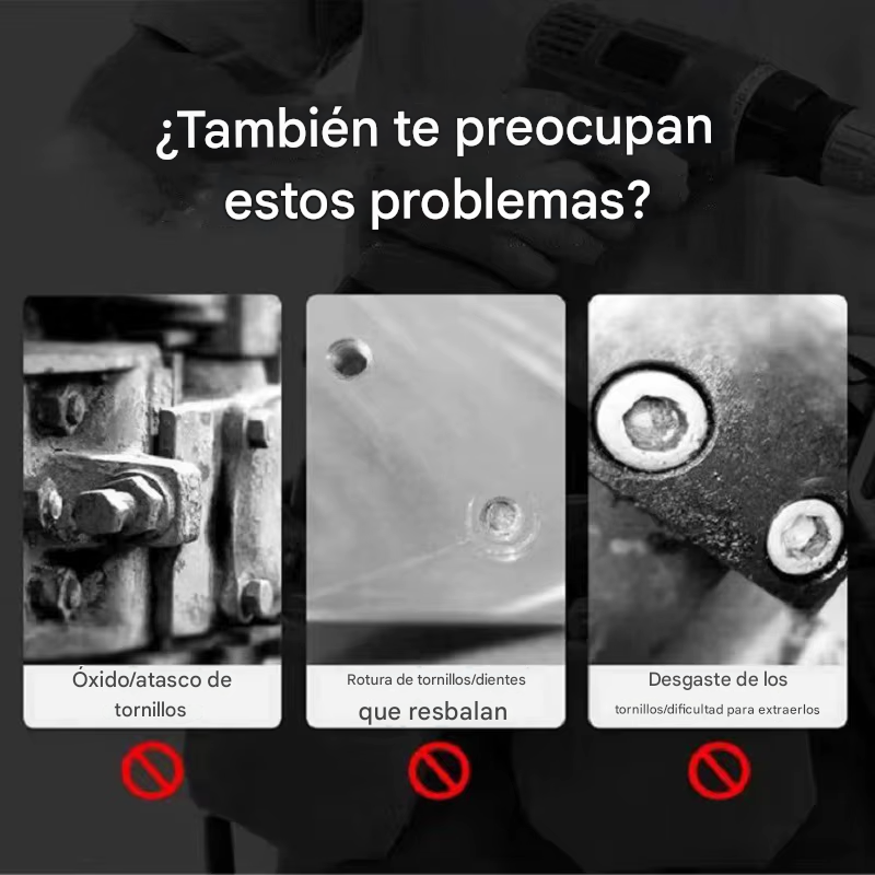 🔩 X-Grip™ - Extractor de Tornillos Dañados (Pack de 5)