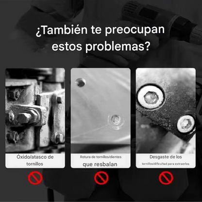 🔩 X-Grip™ - Extractor de Tornillos Dañados (Pack de 5)