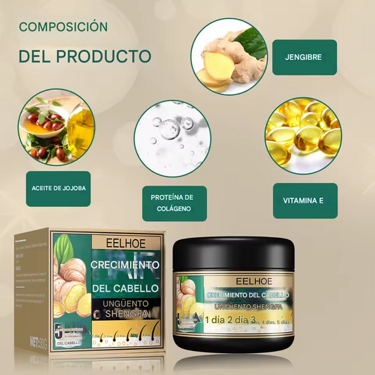 🔥PROMO 2x1 GingerGrow™ Active Formula - Crema De Jengibre Para El Crecimiento Del Cabello🔥