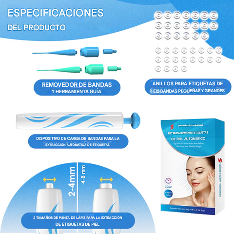 TagBuddy Pro™ - Kit de eliminador de Verrugas