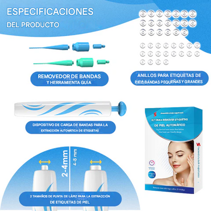 TagBuddy Pro™ - Kit de eliminador de Verrugas