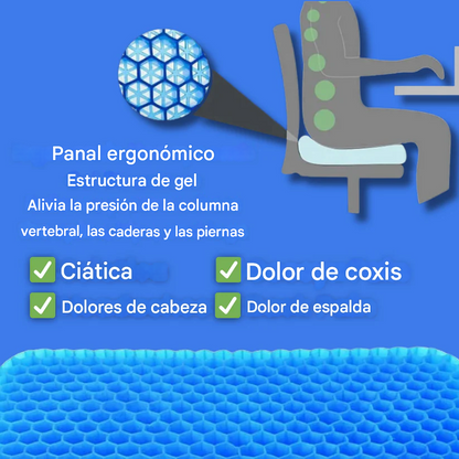 Ergo Ease - Cojín de gel ergonómico