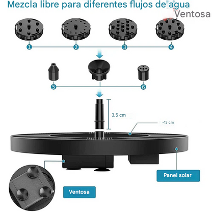 AquaFlare™ - Fuente De Agua Solar Para Aves