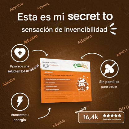 Tnnedey® - Parche de veneno de abeja rejuvenecimiento de la piel y aumento de energía