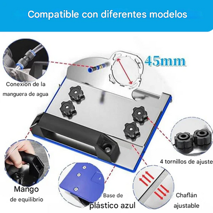 Soporte de amoladora⚒️🪚 angular para cortar azulejos🧩 y baldosas en bisel de 45