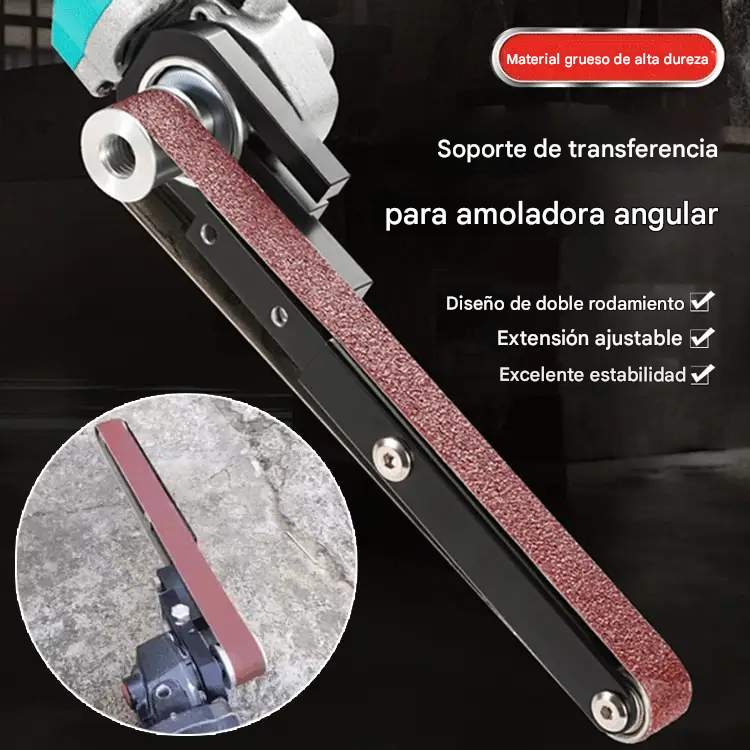 🔧 1 Adaptador de Lijadora de Banda ProFitGear™ + 2 Lijas Intercambiables
