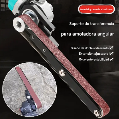🔧 1 Adaptador de Lijadora de Banda ProFitGear™ + 2 Lijas Intercambiables