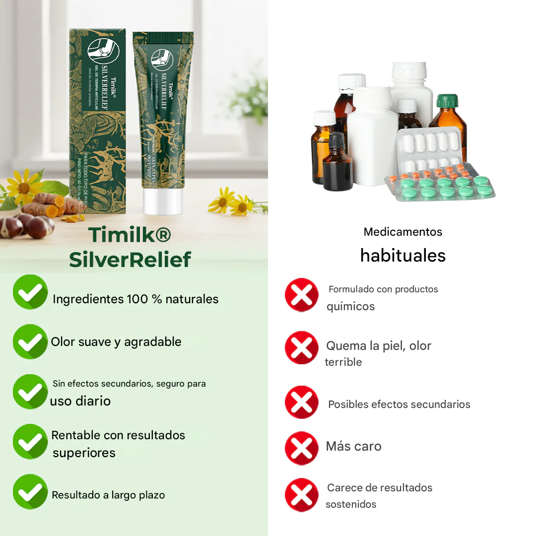 SilverRelief - Gel terapéutico para articulaciones