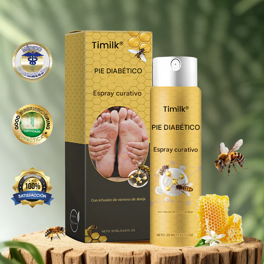 🔥PROMO 2X1 🎁 Timilk® Spray Curativo para Pie Diabético - Con Infusión de Veneno de Abeja