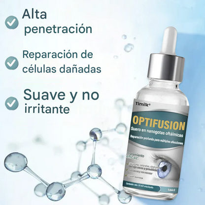 OptiFusion Nano - Suero oftalmológico en gotas para la restauración de la visión