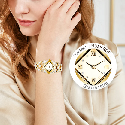 Nuevo Reloj De Cuarzo Con Diamantes