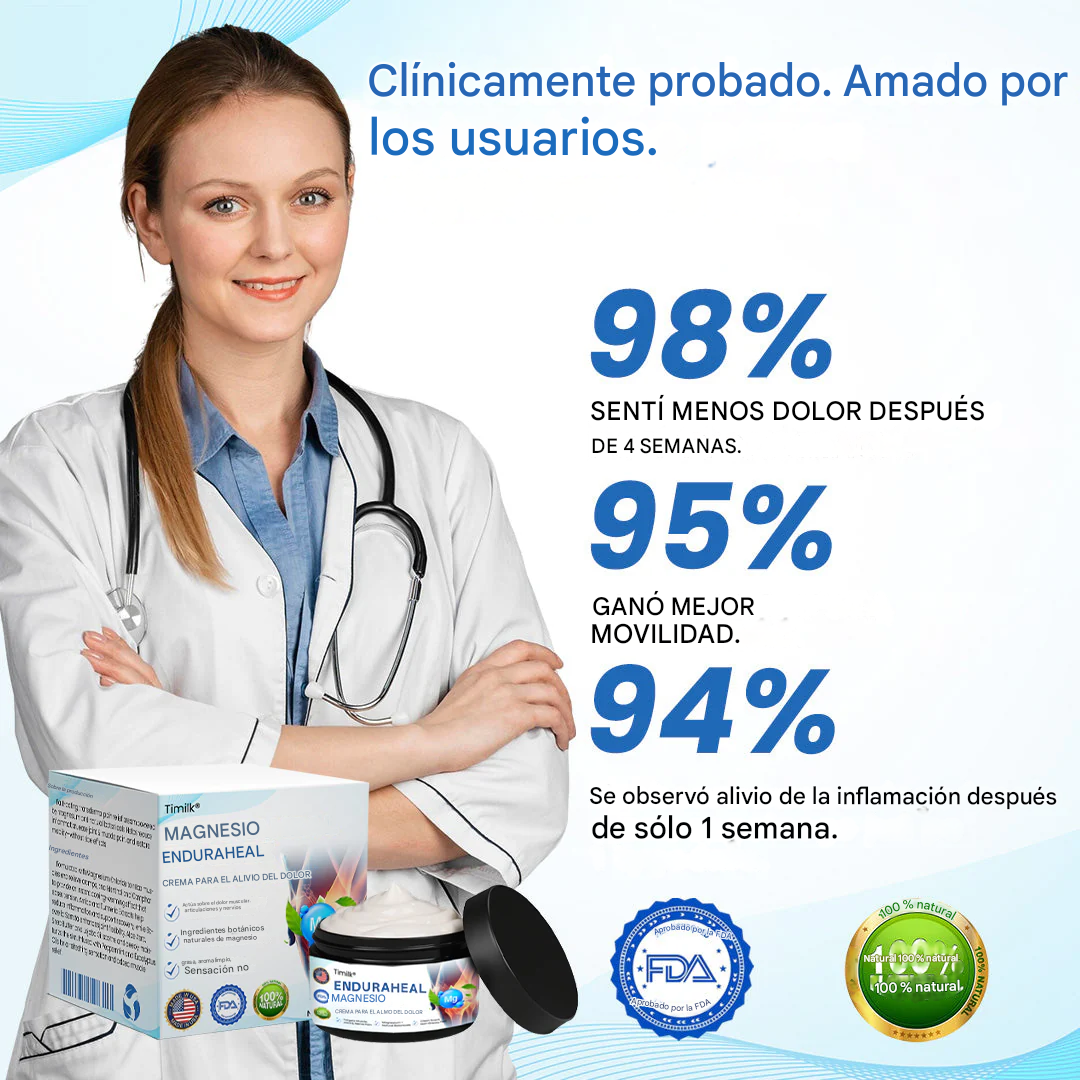 Timilk® – Crema De Magnesio Para Aliviar El Dolor