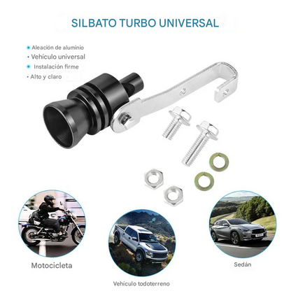 TurboRoar™- Tubo de escape de gran tamaño (automóviles y motocicletas)
