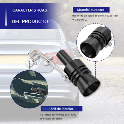 TurboRoar™- Tubo de escape de gran tamaño (automóviles y motocicletas)
