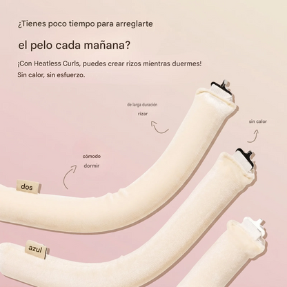 ( Pack x3 ) Rulos De Terciopelo - Rizos Sin Calor