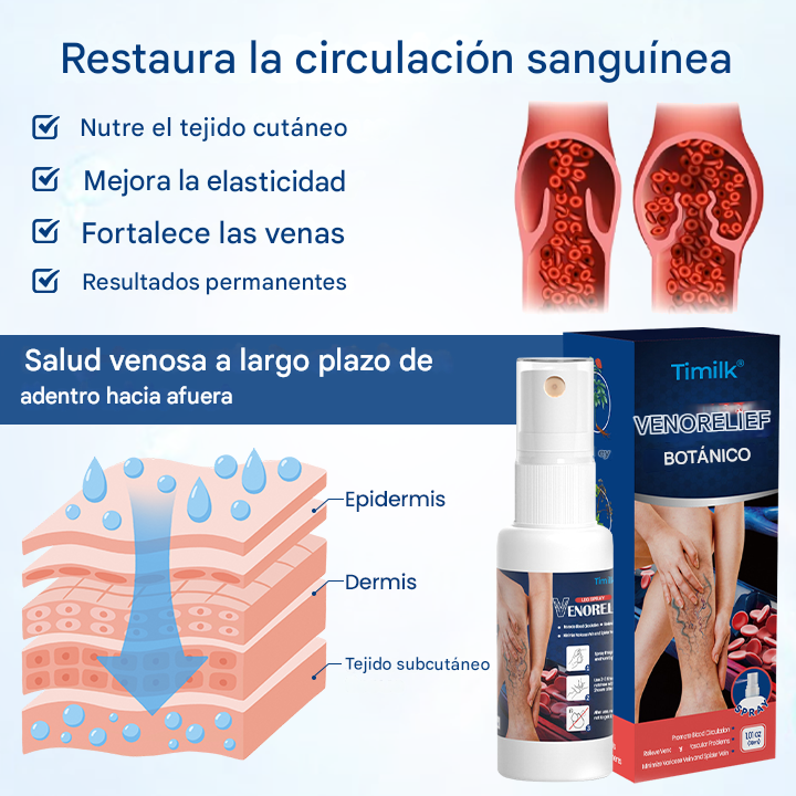 VenoRelief ® Spray Botánico Para Piernas