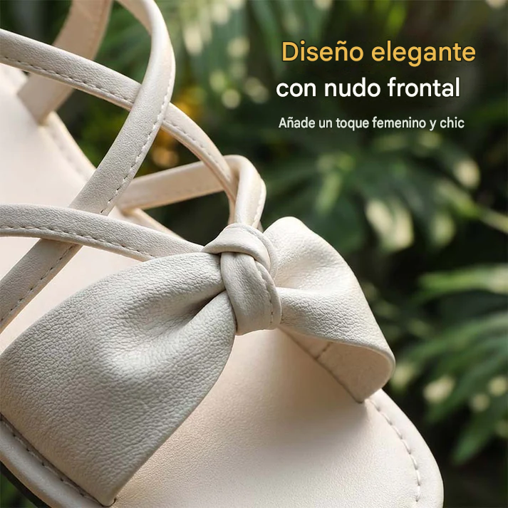 SoftLuxe™ Sandalias Planas Con Tiras Cruzadas