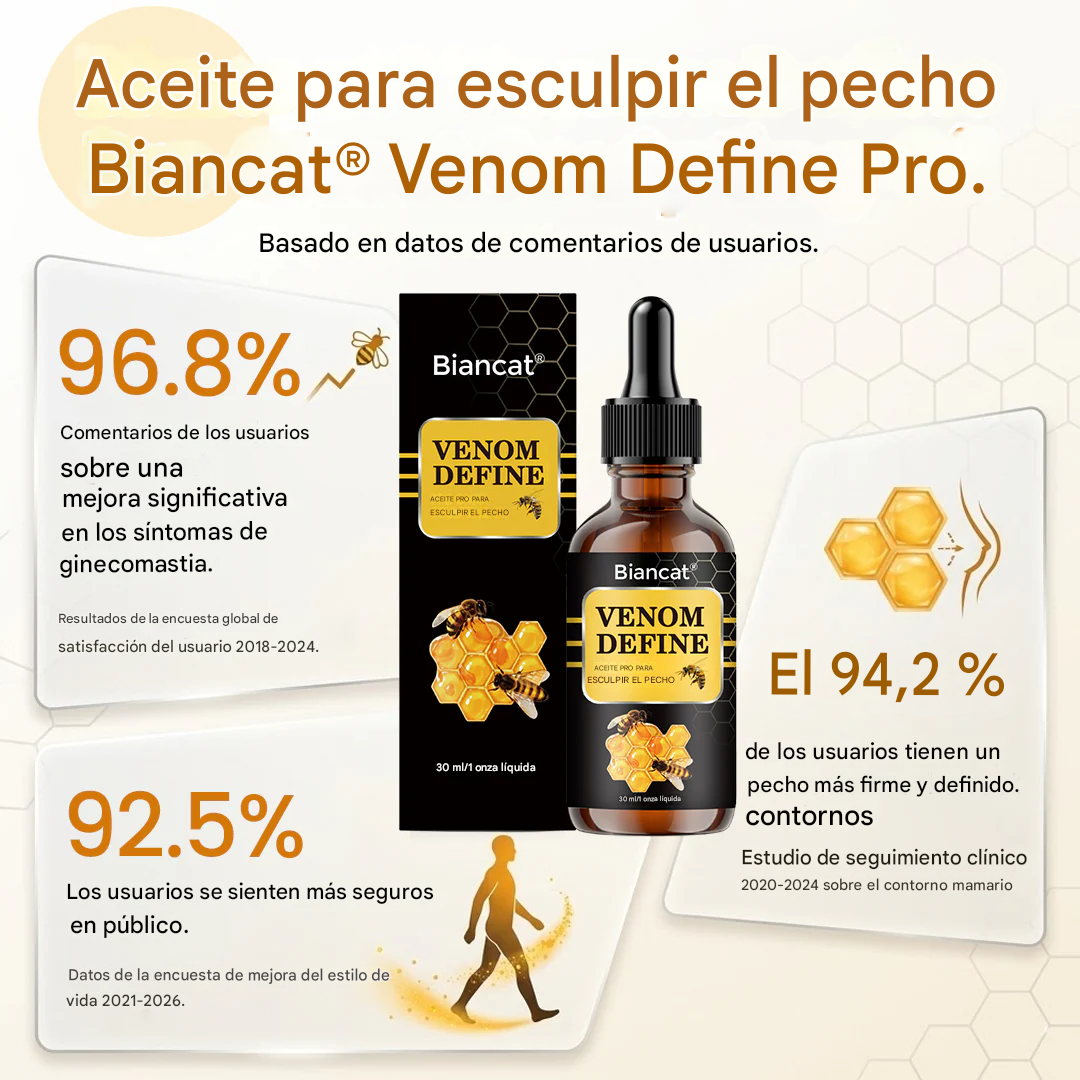 💪 Aceite Esculpidor De Pecho - VenomDefine Pro 🐝