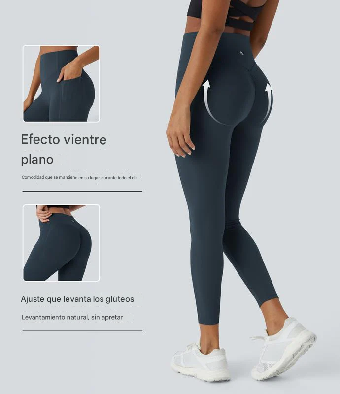 Pantalón Leggin Adelgazantes De Cintura Alta Levantan Glúteos