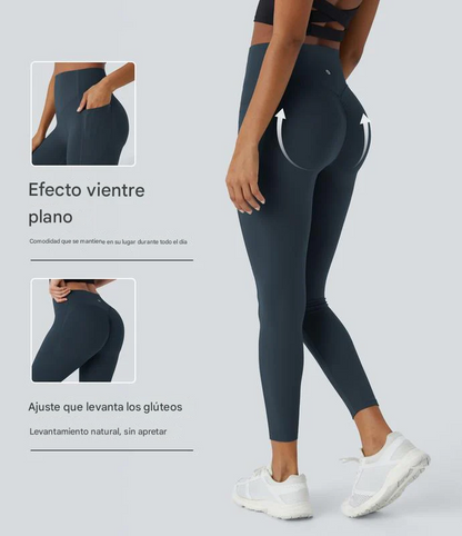 Pantalón Leggin Adelgazantes De Cintura Alta Levantan Glúteos