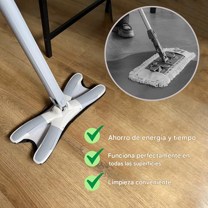 CleanFlex Pro™ - Trapeador Exprimidor Multiusos Plegable