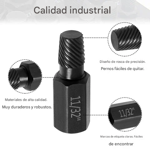 Herramienta Para Quitar Tornillos De Cabeza Rota ( x10 Unidades )