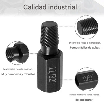 Herramienta Para Quitar Tornillos De Cabeza Rota ( x10 Unidades )