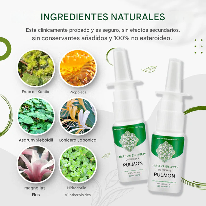 OnNature® - Aerosol Nasal Reparador De Limpieza Pulmonar