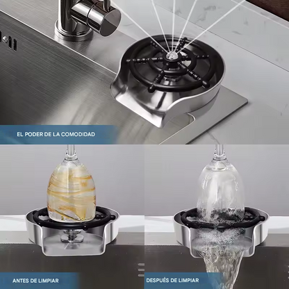 LAVADOR DE VASOS AUTOMÁTICO CON PRESIÓN DE AGUA