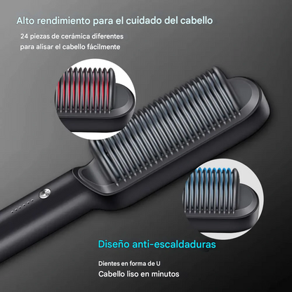 LisseLux™ - Cepillo Alisador Profesional