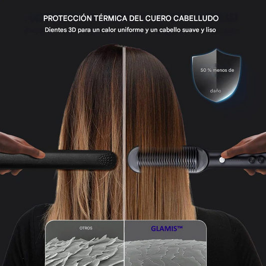 LisseLux™ - Cepillo Alisador Profesional