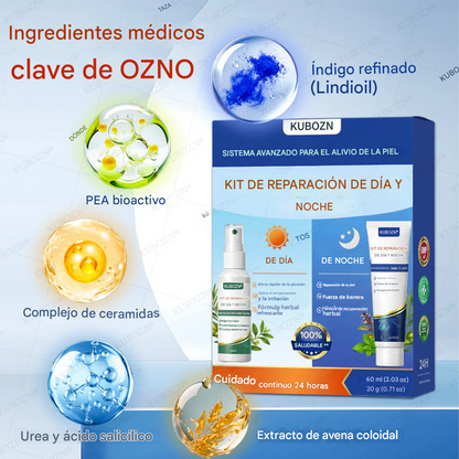 Sistema De Reparación Diurna Y Nocturna Para La Psoriasis: Dúo De Alivio 100 % Libre De Esteroides Para Placas, Descamación Y Picazón.
