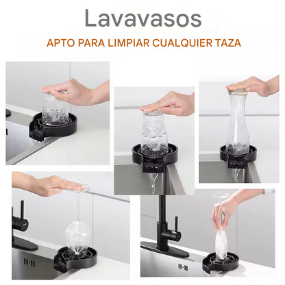 LAVADOR DE VASOS AUTOMÁTICO CON PRESIÓN DE AGUA