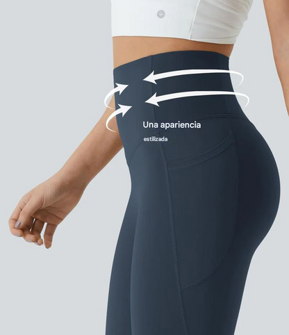 Pantalón Leggin Adelgazantes De Cintura Alta Levantan Glúteos