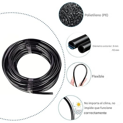 Sistema De Riego Automático Para Jardín Curvo De 360° ( 5 Metros )